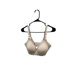 Momcozy Womens Seamless Nursing Bra Beige Wireless Maternity Size Large